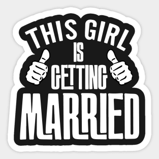 Getting married Sticker